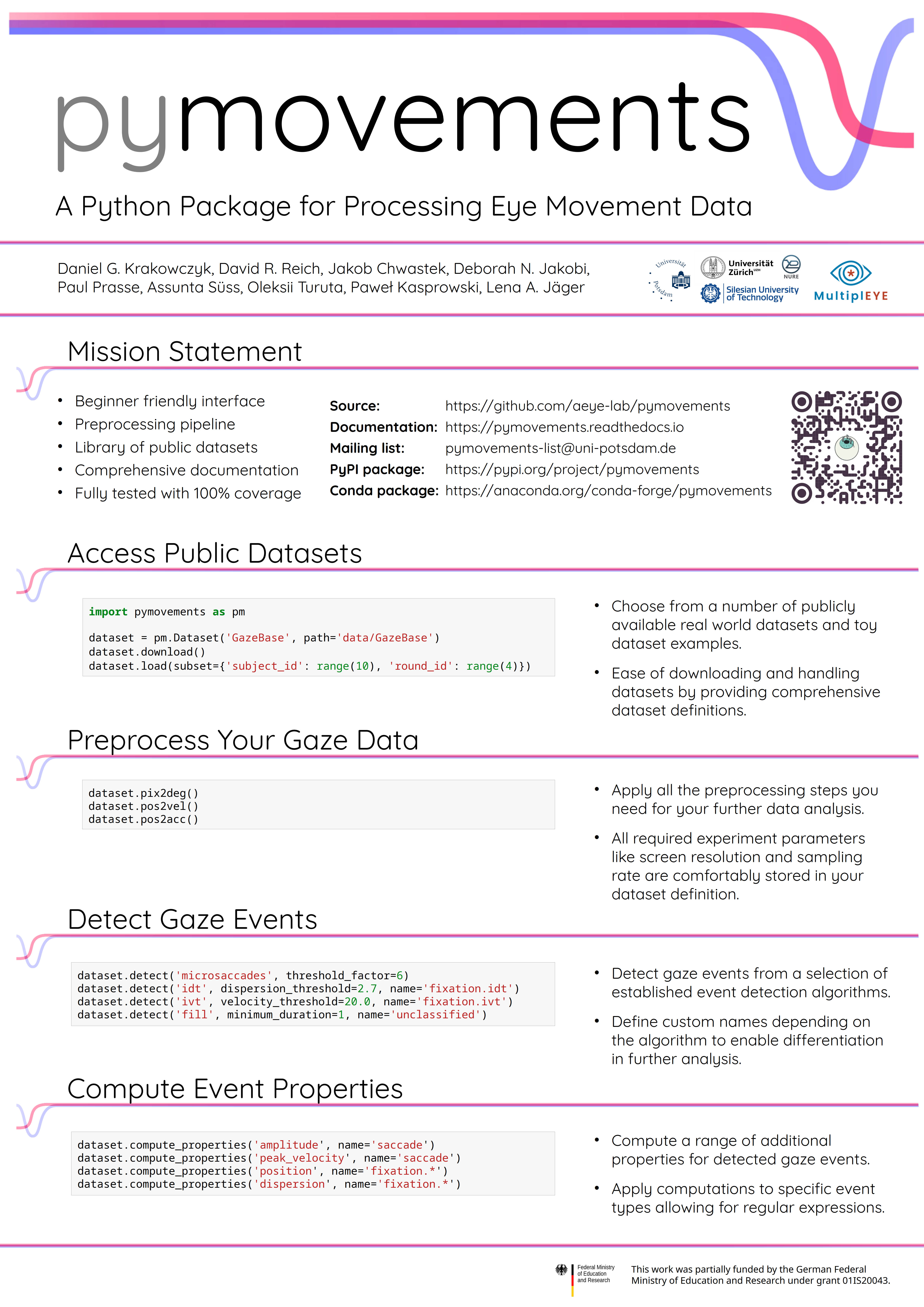 ETRA 2023 - pymovements: A Python package for processing eye movements